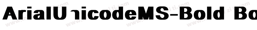 ArialUnicodeMS-Bold Bold字体转换